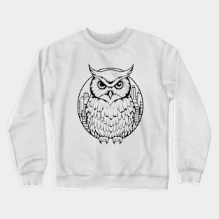 Owl Bird Animal Freedom World Wildlife Wonder Vector Graphic Crewneck Sweatshirt